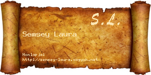 Semsey Laura névjegykártya